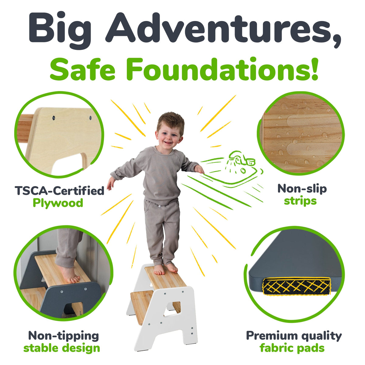 2-Step Stool for Kids